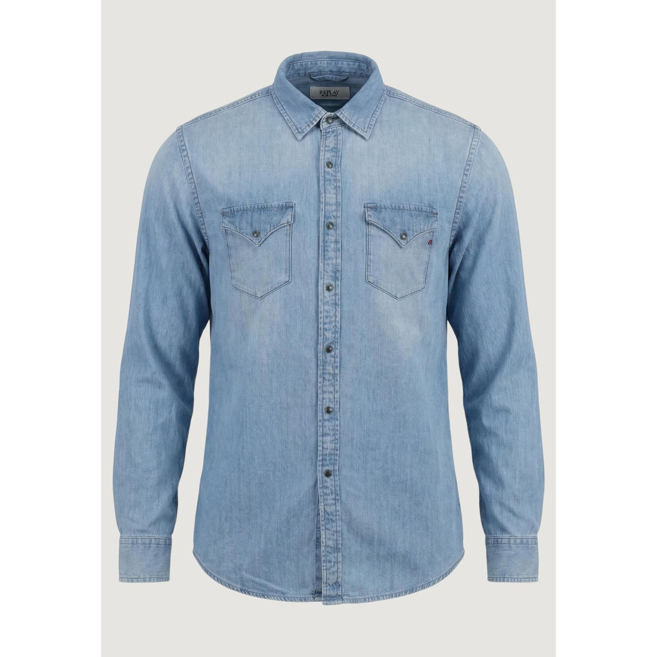 Replay Shirt Herren Hellblau