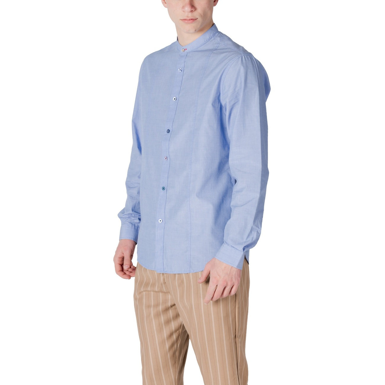 Gianni Lupo Shirt Heren Lichtblauw