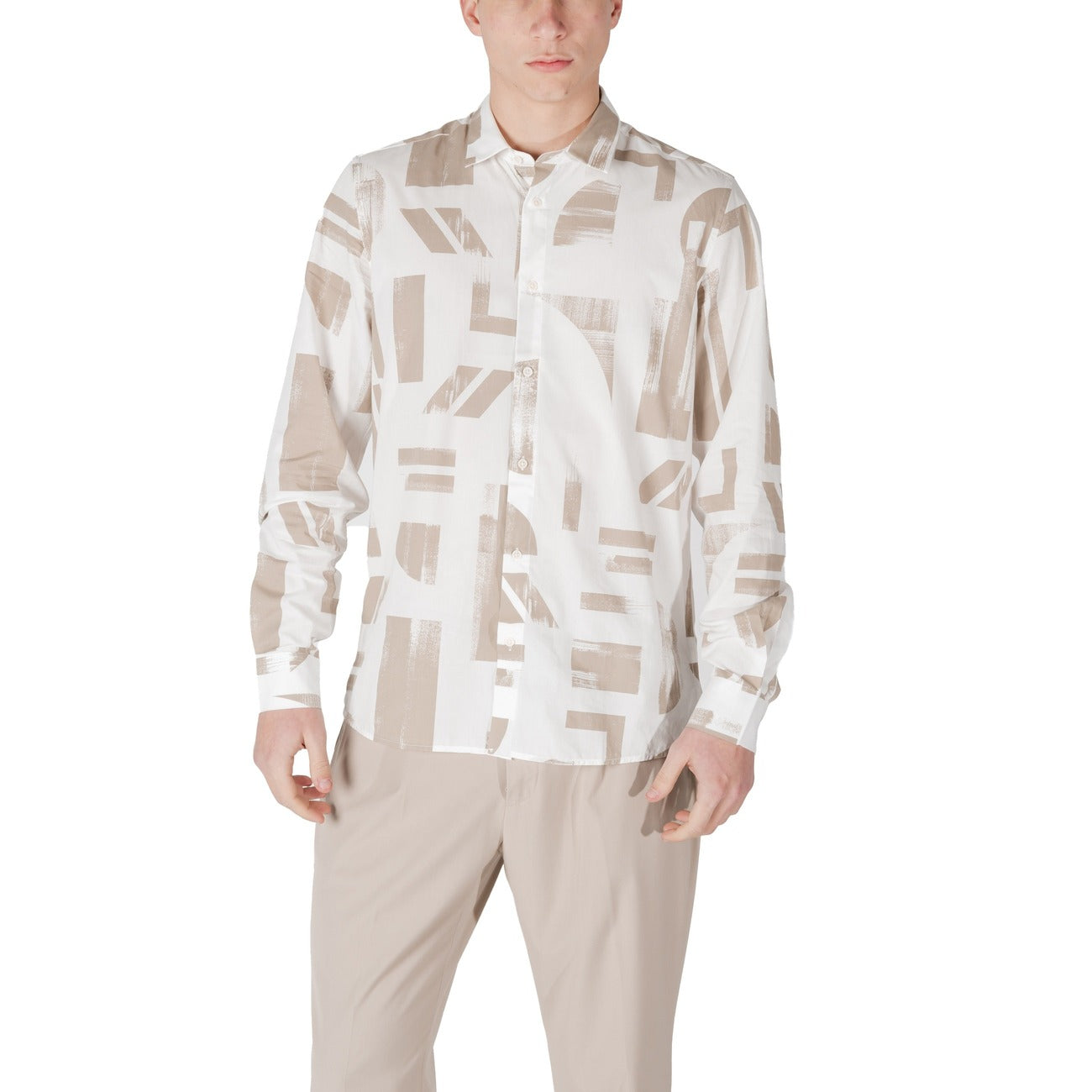 Antony Morato Shirt Heren Beige #2462436