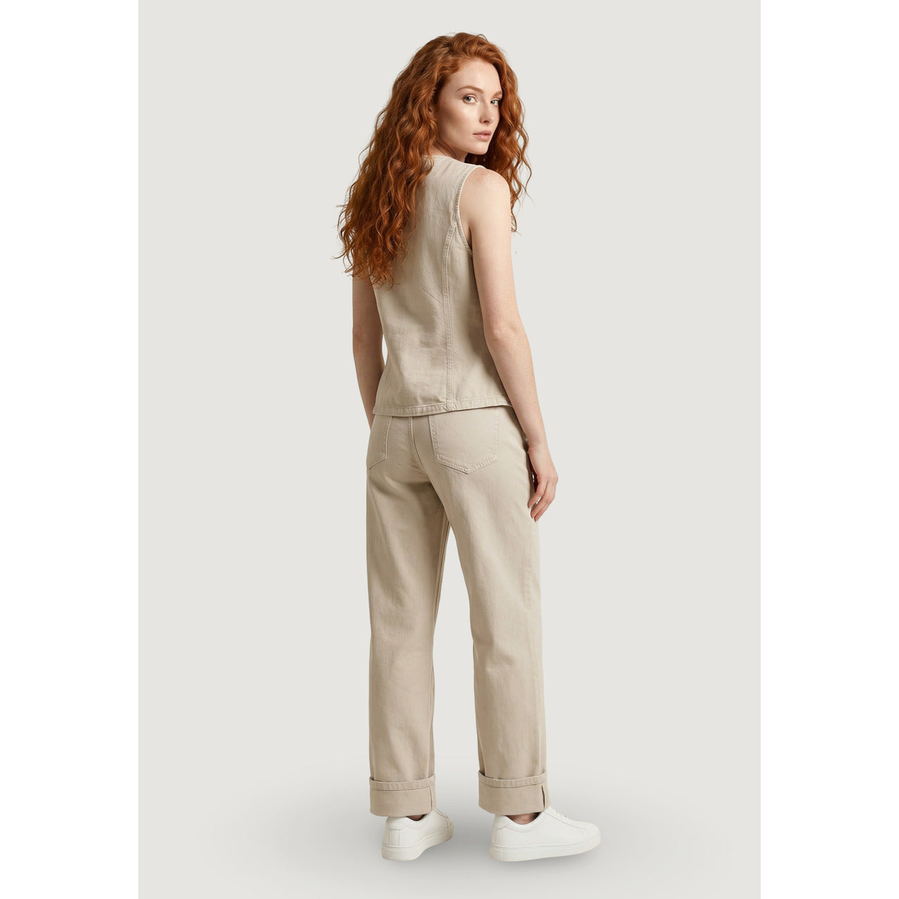 Only Weste Damen Beige