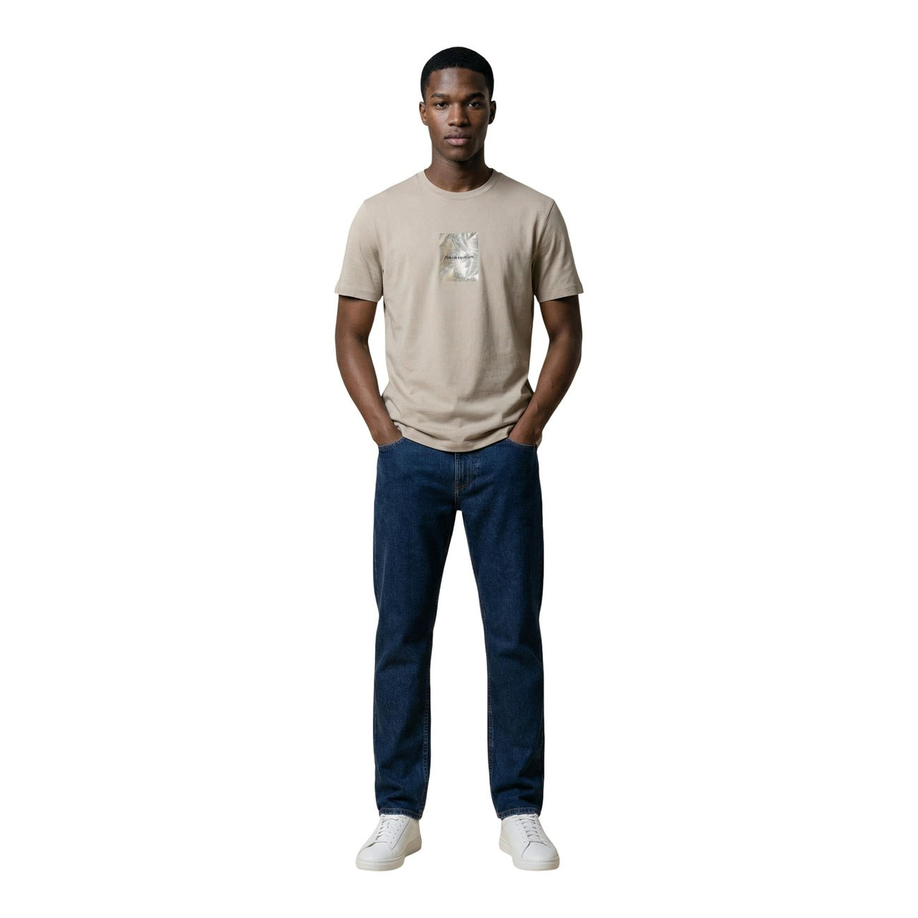 Armani Exchange T-Shirt Herren Beige Beige