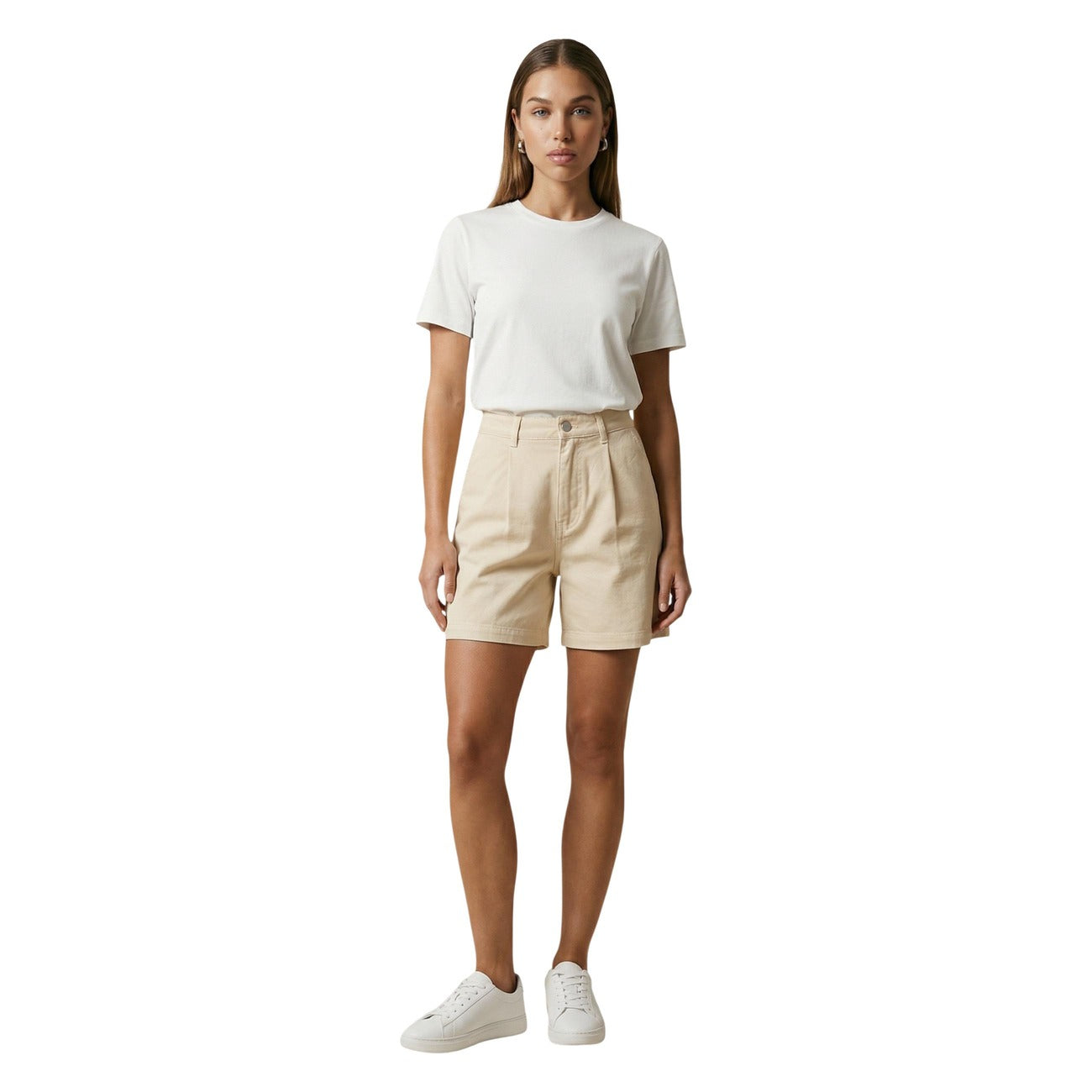 Jacqueline De Yong Shorts Dames Beige