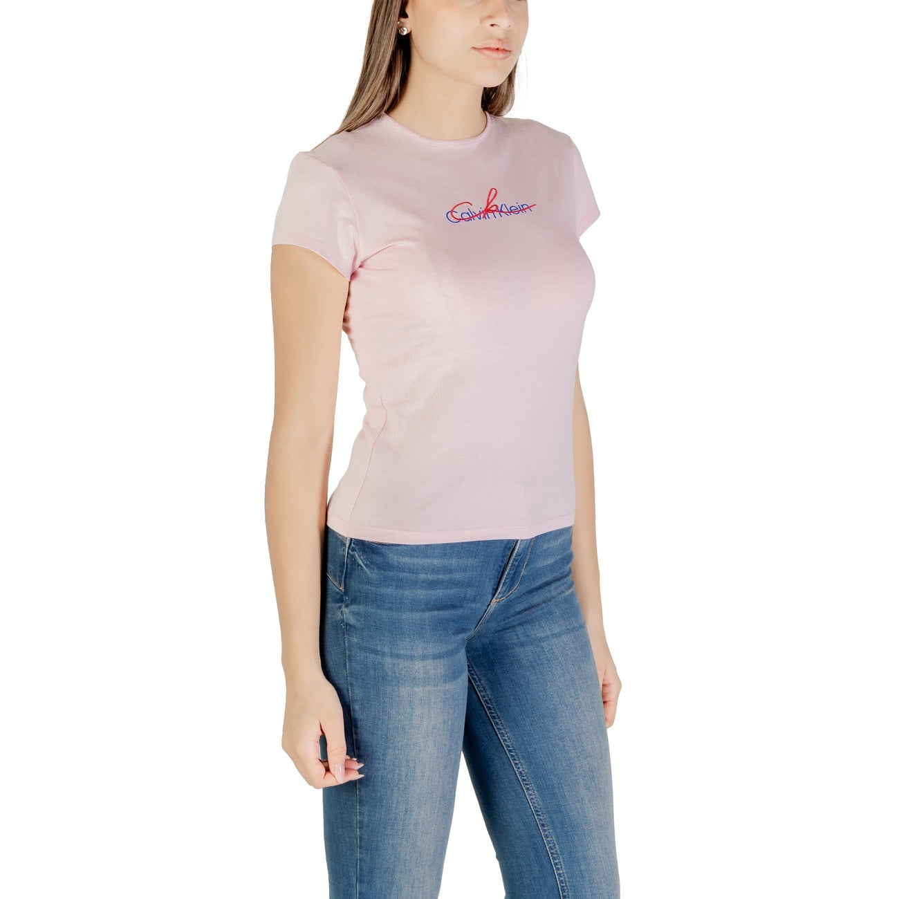 Calvin Klein Jeans T-shirt Dames Roze #2420695