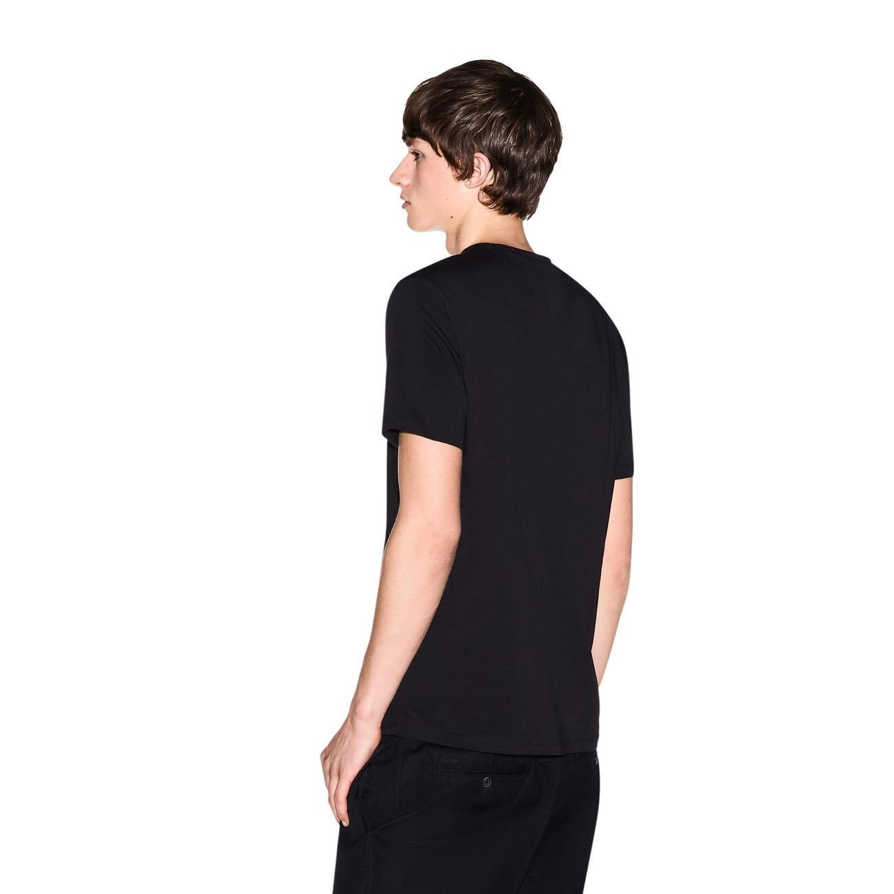 Armani Exchange T-Shirt Herren Schwarz Schwarz