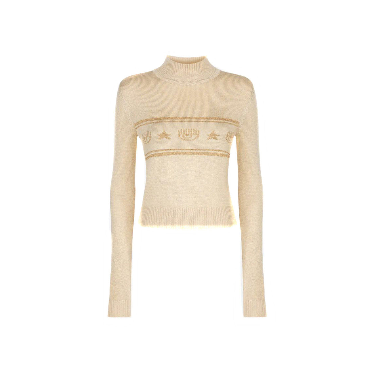 Chiara Ferragni Strickmode Damen Beige