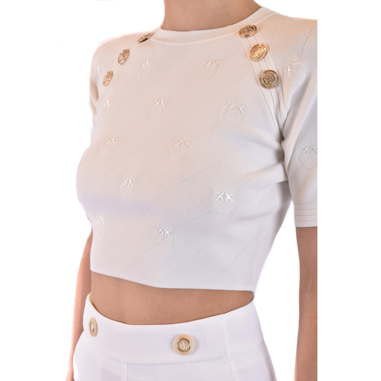 Pinko Strickmode Damen Weiß