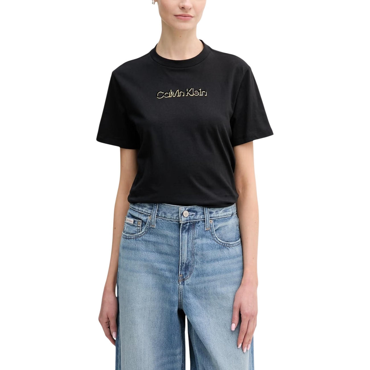 Calvin Klein Jeans T-Shirt Damen Schwarz #2451715