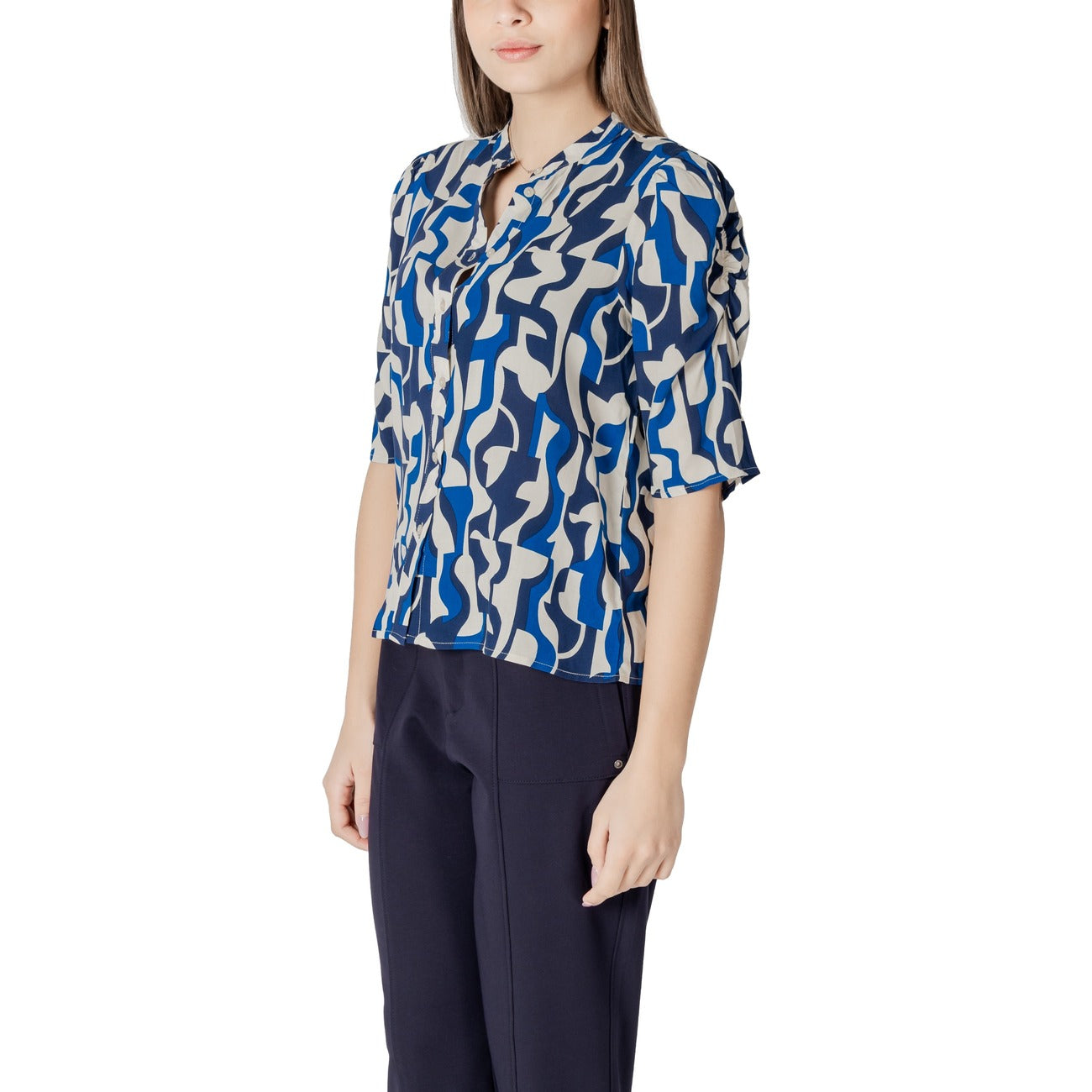 Ichi Bluse Damen Blau
