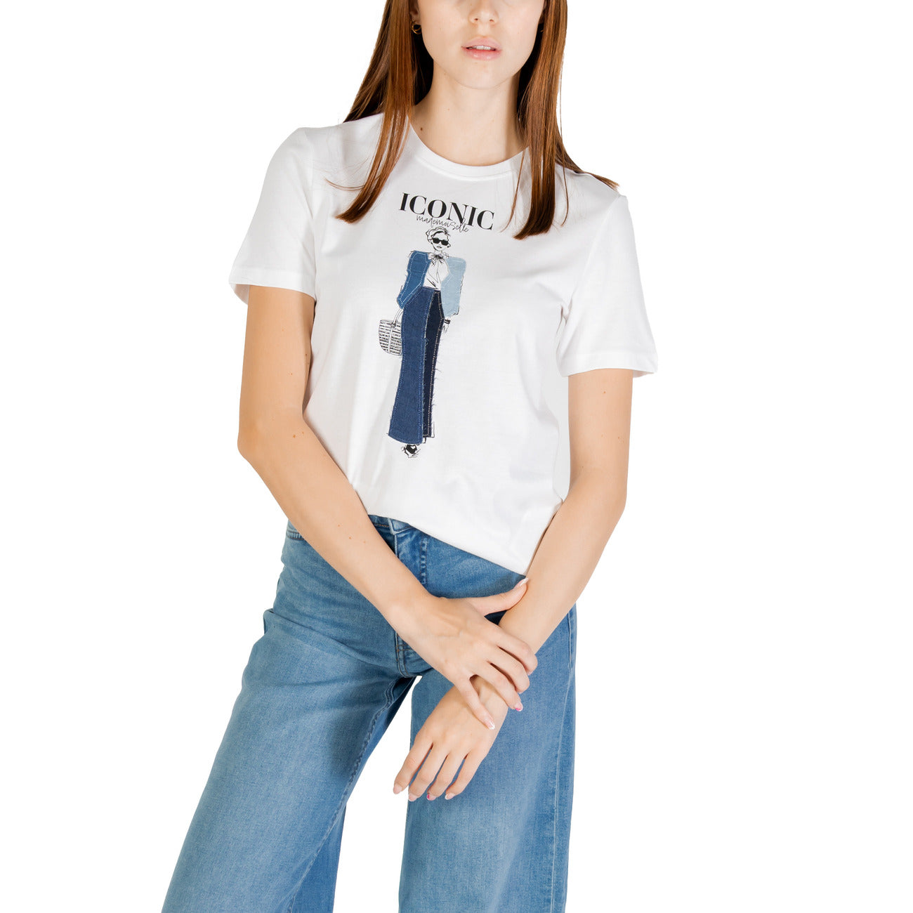 Only T-shirt Dames Wit #2425710