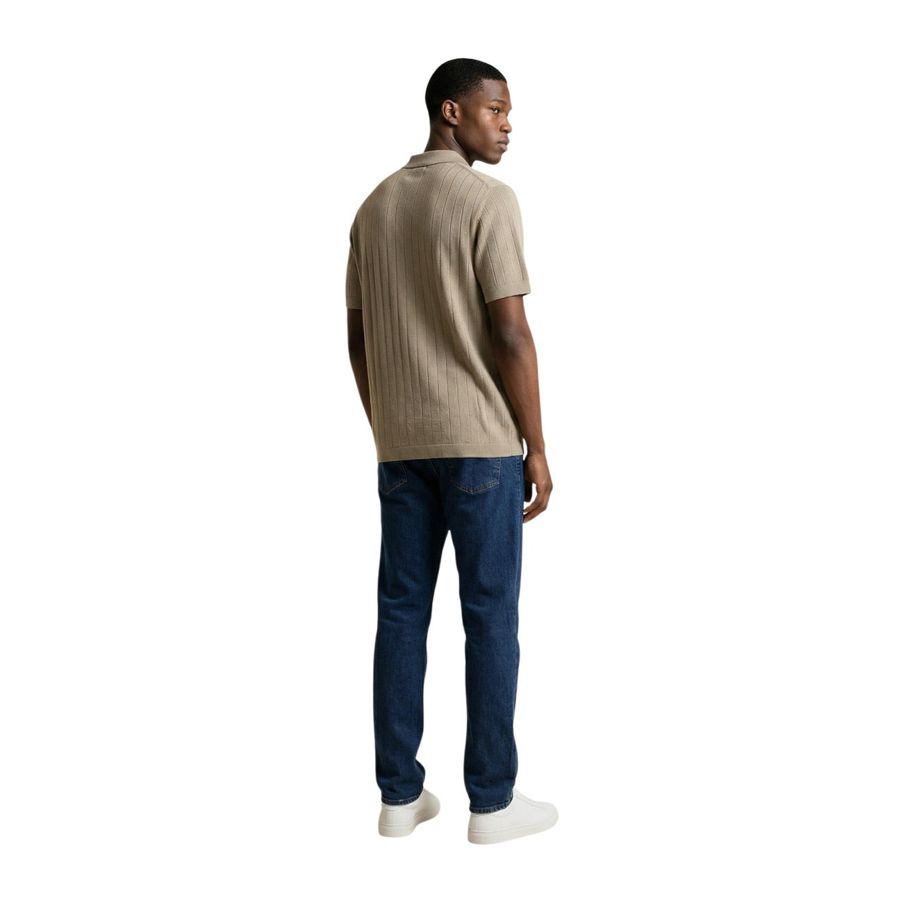Armani Exchange Polo Top Heren Beige