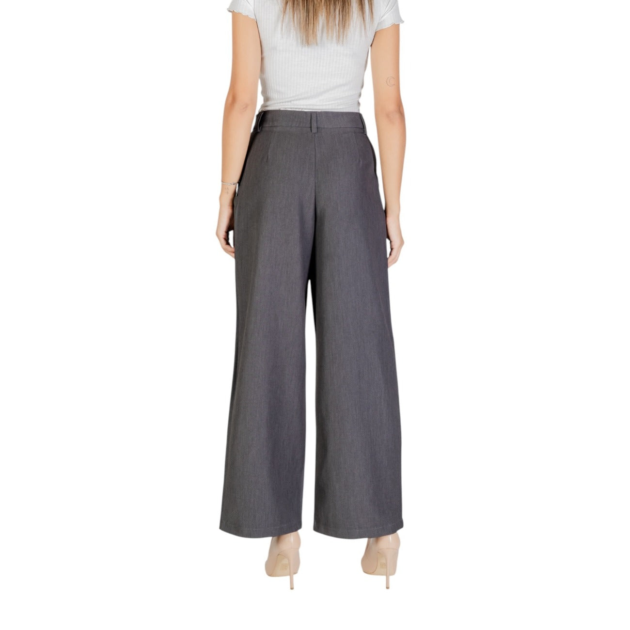 Only Broek Dames Grijs #2464470