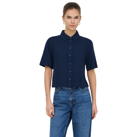 Only Shirt Damen Blau Blau