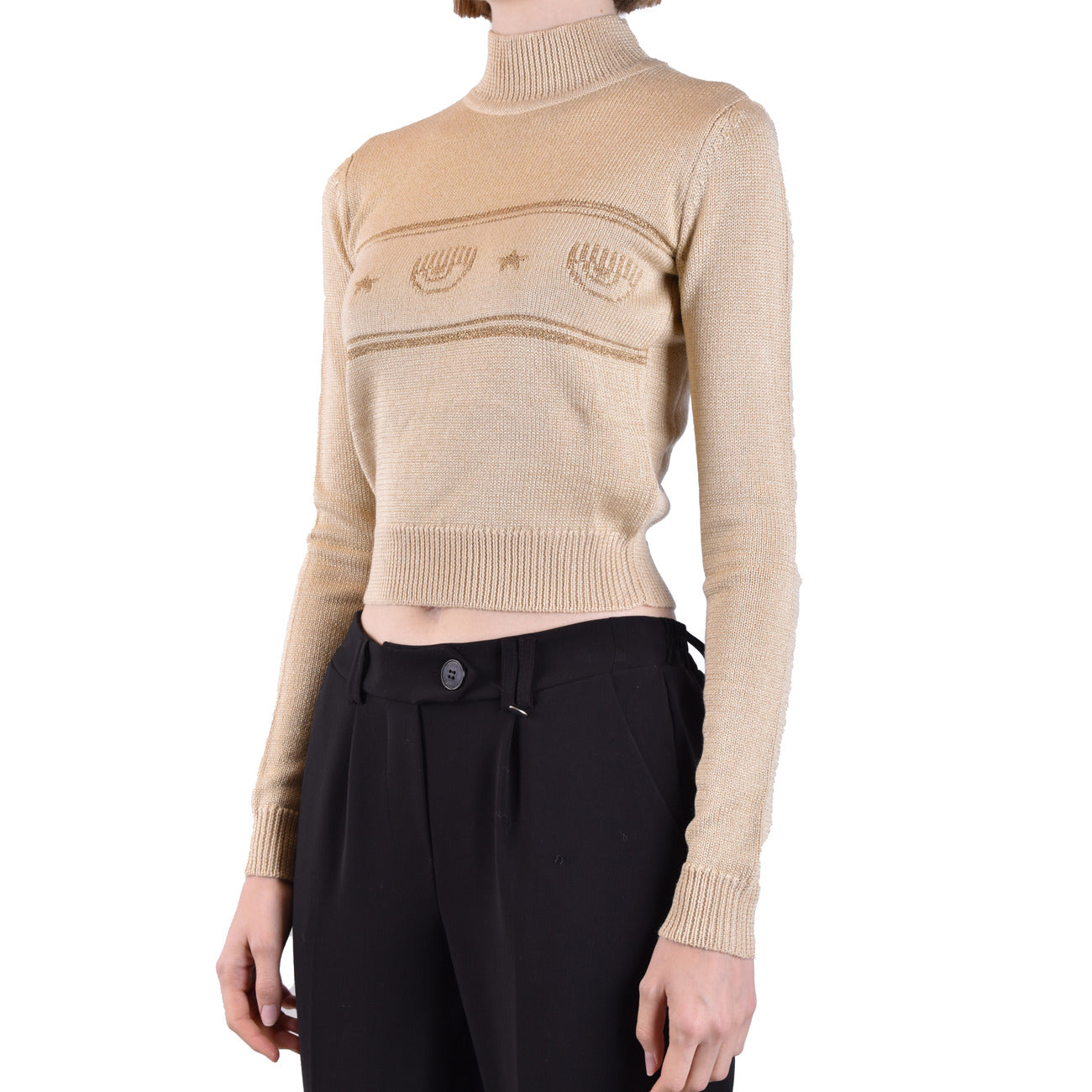 Chiara Ferragni Strickmode Damen Beige