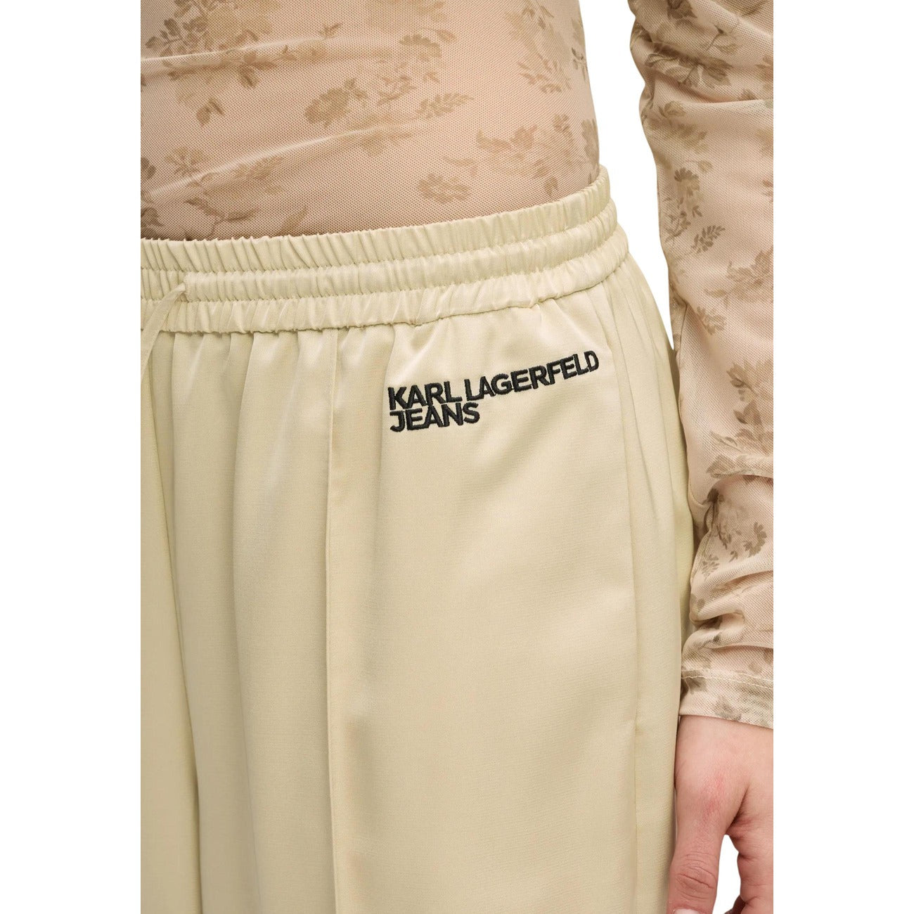 Karl Lagerfeld Jeans Trousers Women Beige