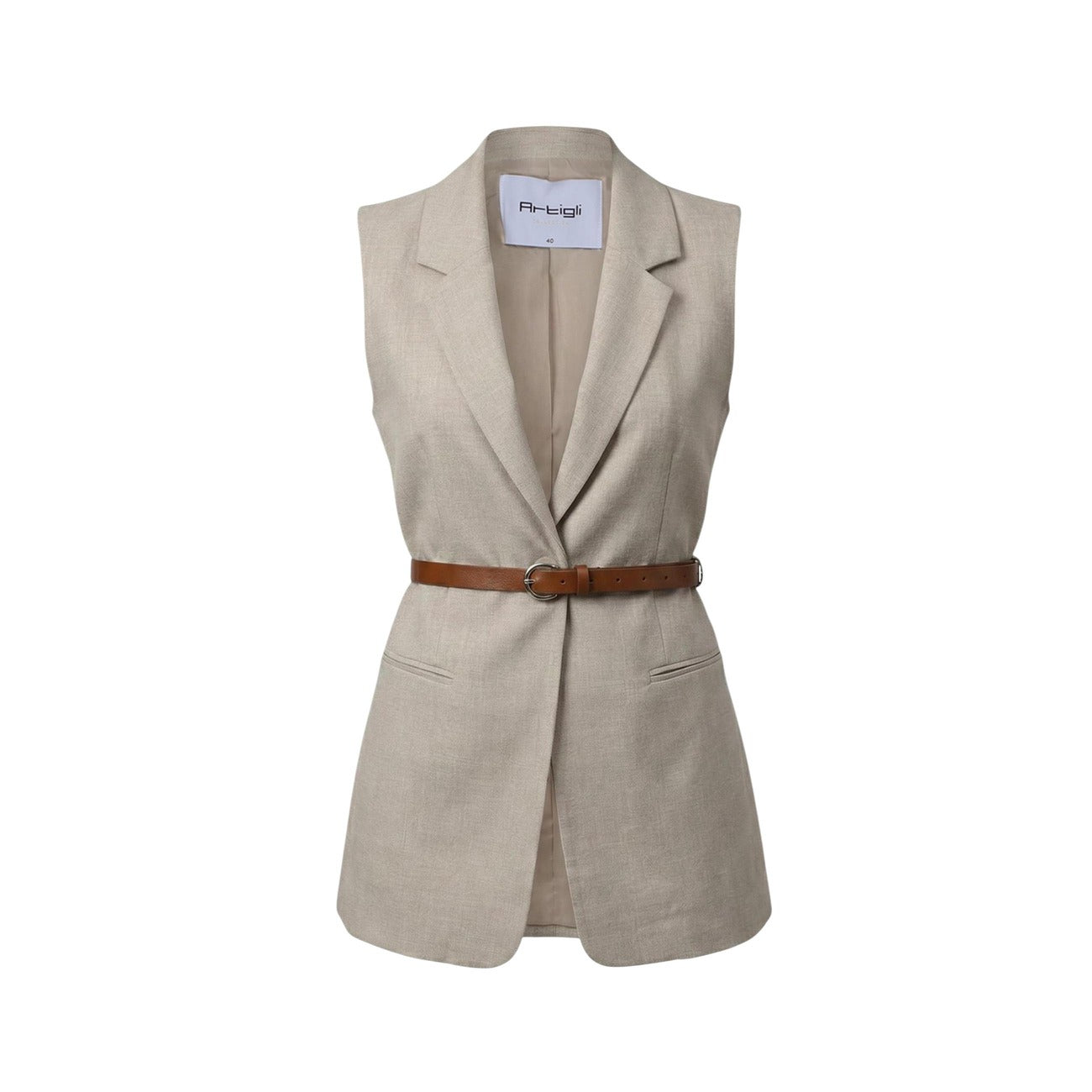 Artigli Weste Damen Beige #2464374