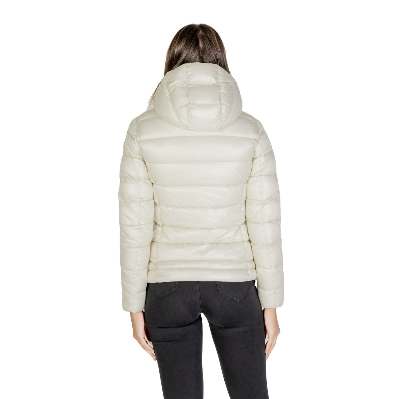Blauer Windjack Damen Weiß