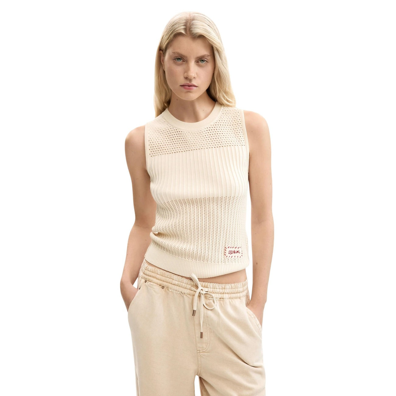 Desigual Top Damen Beige #2459134