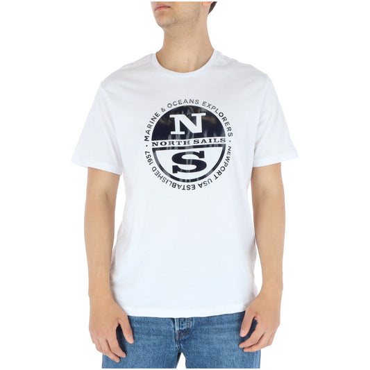 North Sails T-shirt Heren Wit #366305