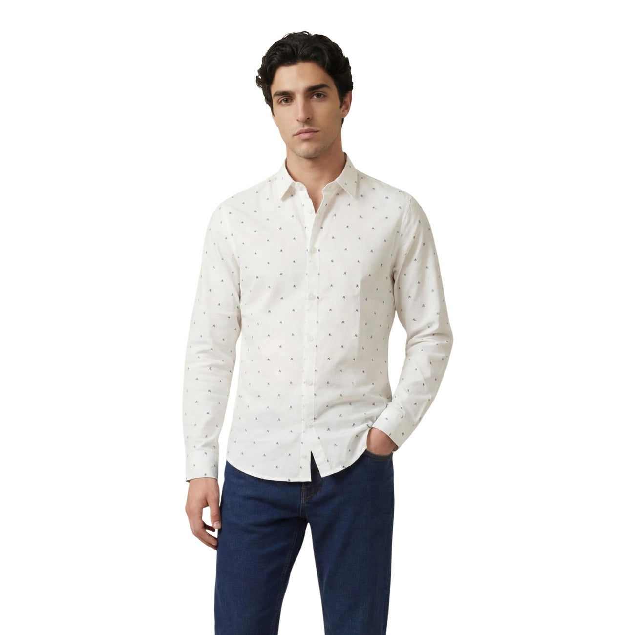 Armani Exchange Shirt Heren Blauw #2457858