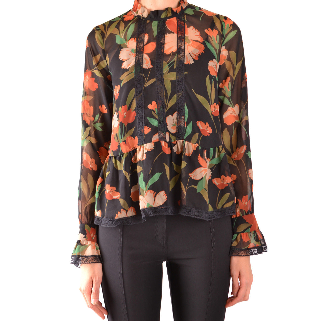 Twinset Bluse Damen Schwarz