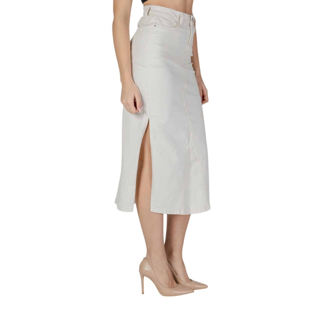 Vila Clothes Rok Dames Beige #2409667