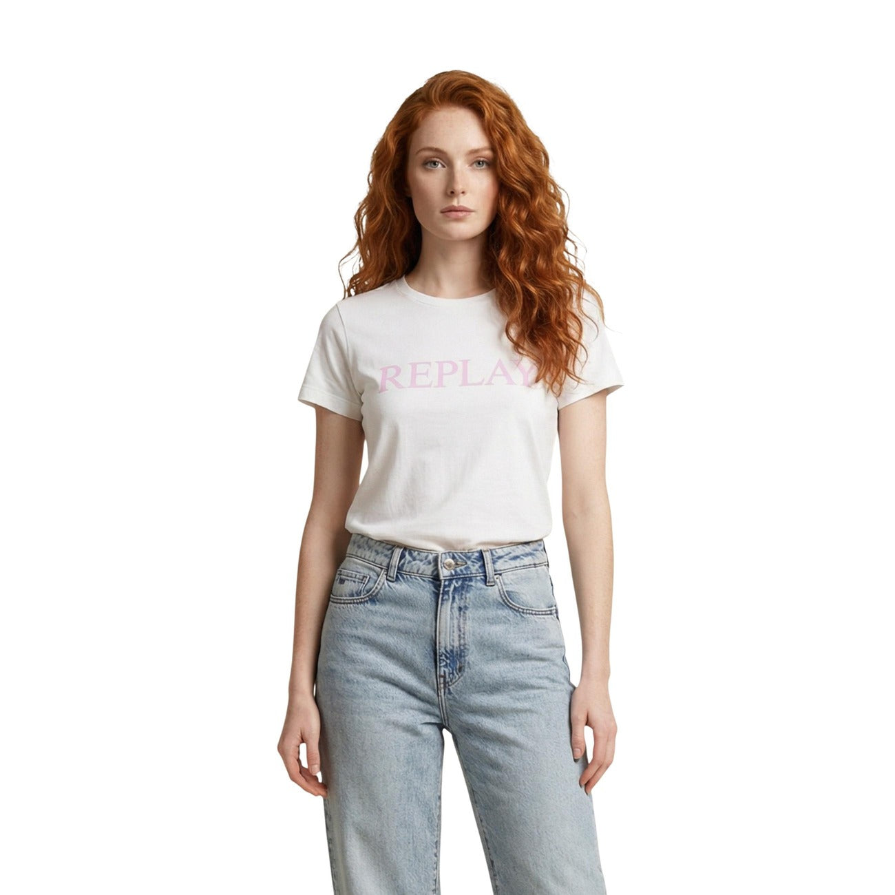 Replay T-Shirt Damen Schwarz