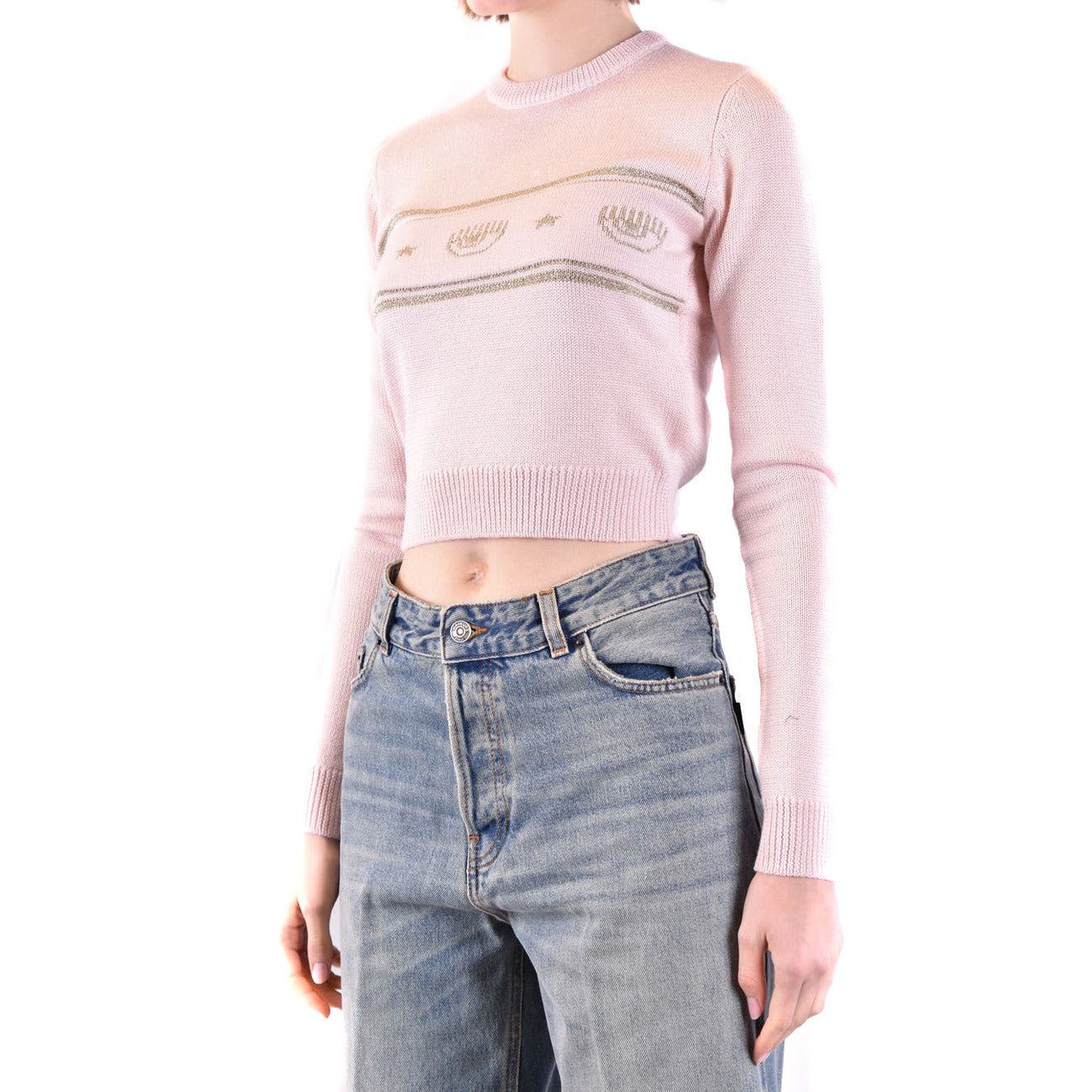 Chiara Ferragni Strickmode Damen Rosa