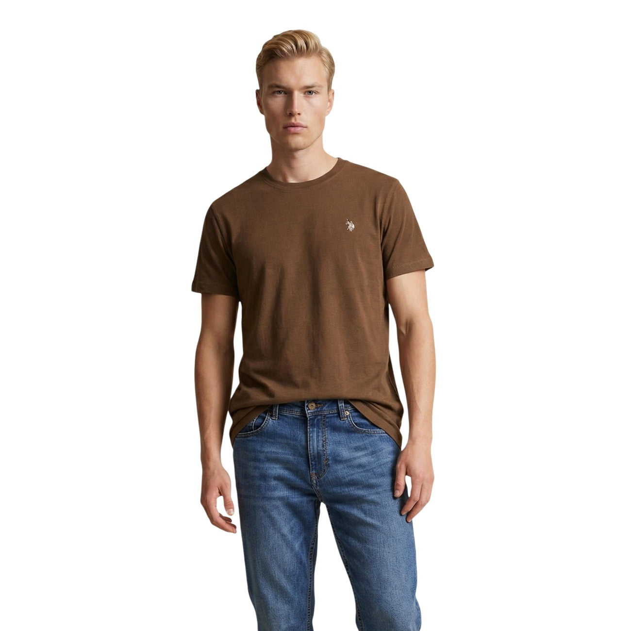 U.s. Polo Assn. T-shirt Heren Lichtblauw