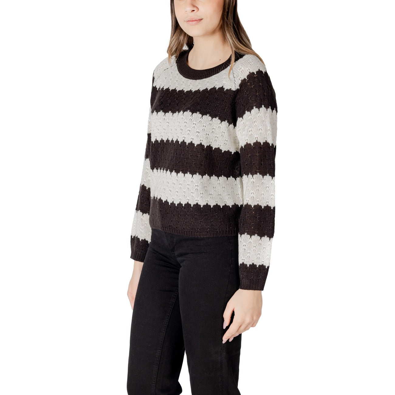 Jacqueline De Yong Strickmode Damen Schwarz