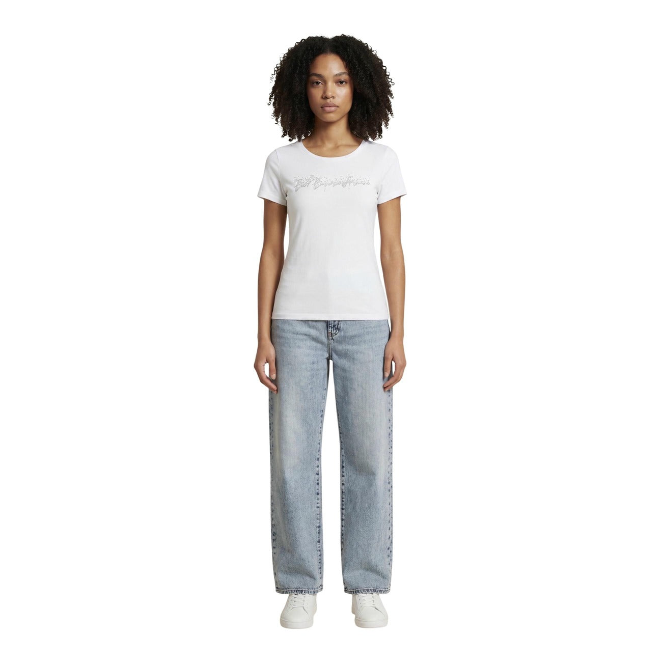 Ea7 T-Shirt Damen Weiß Weiß