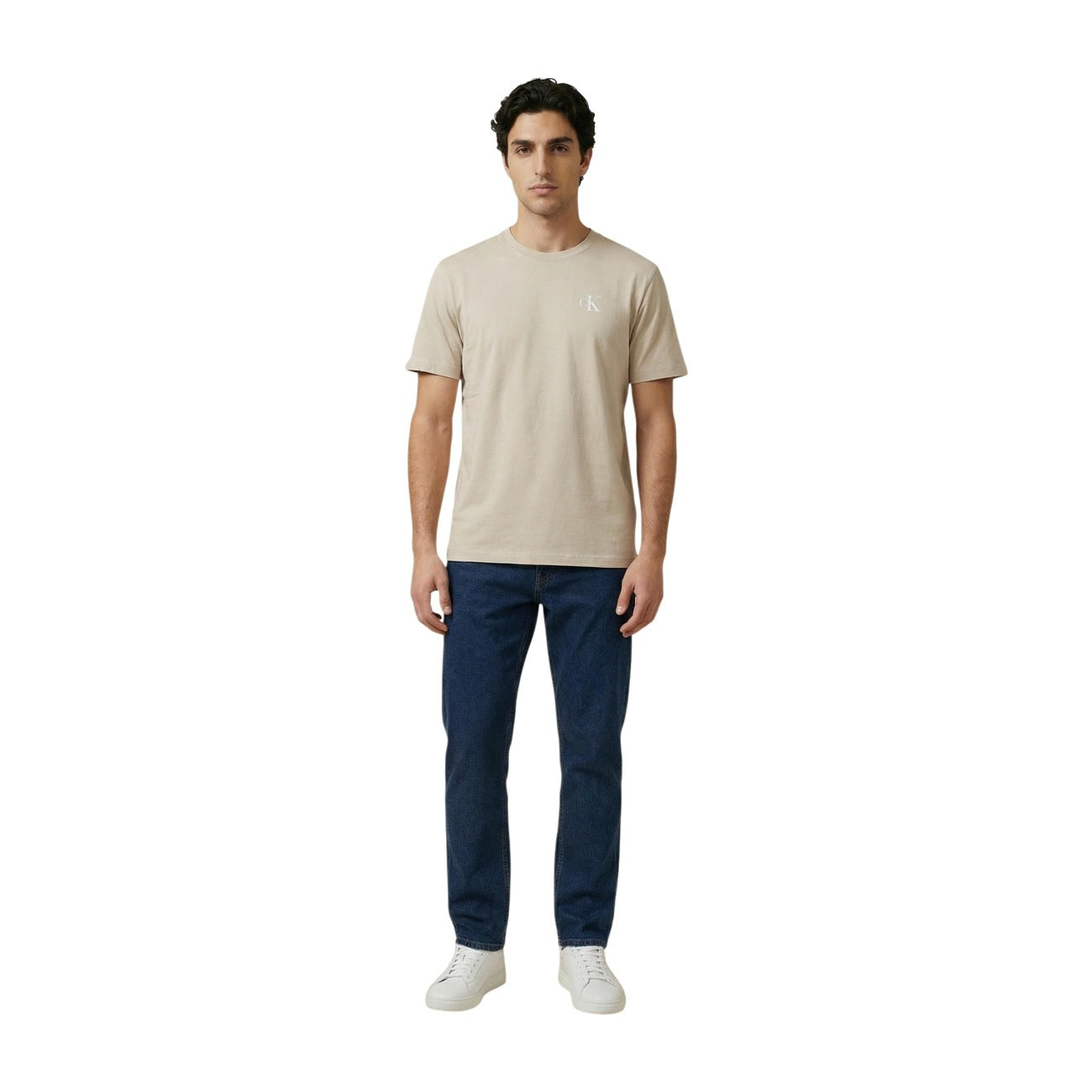 Calvin Klein Jeans T-shirt Men Beige #2455443