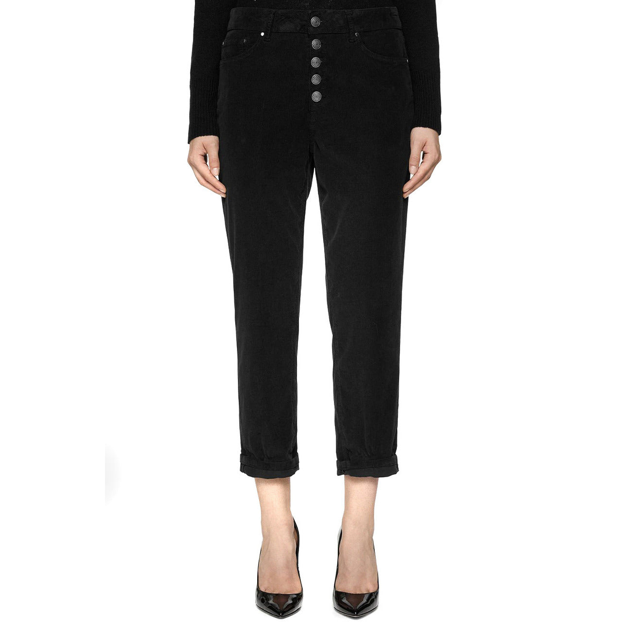 Dondup Broek Dames Zwart #2429438
