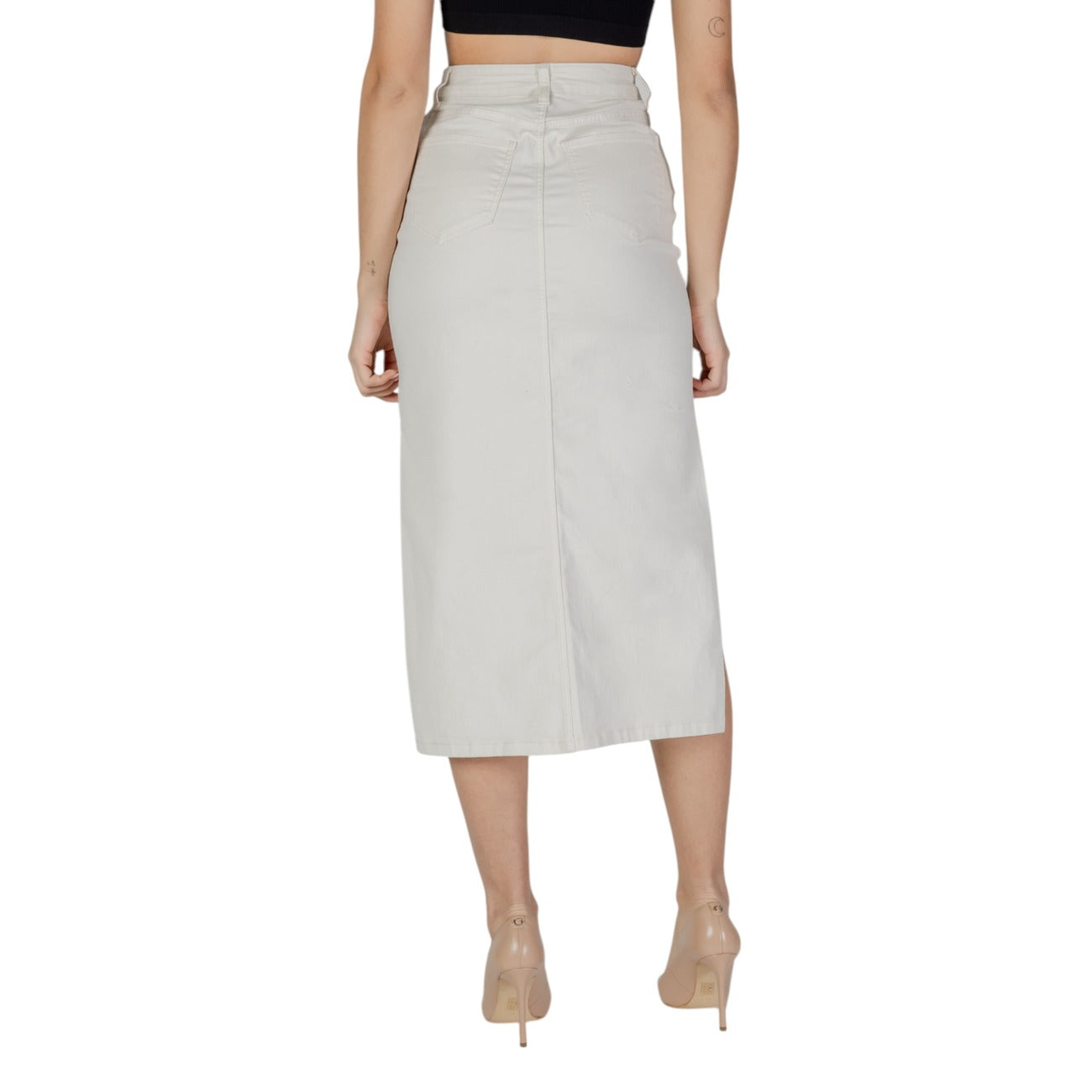 Vila Clothes Rok Dames Beige #2409667
