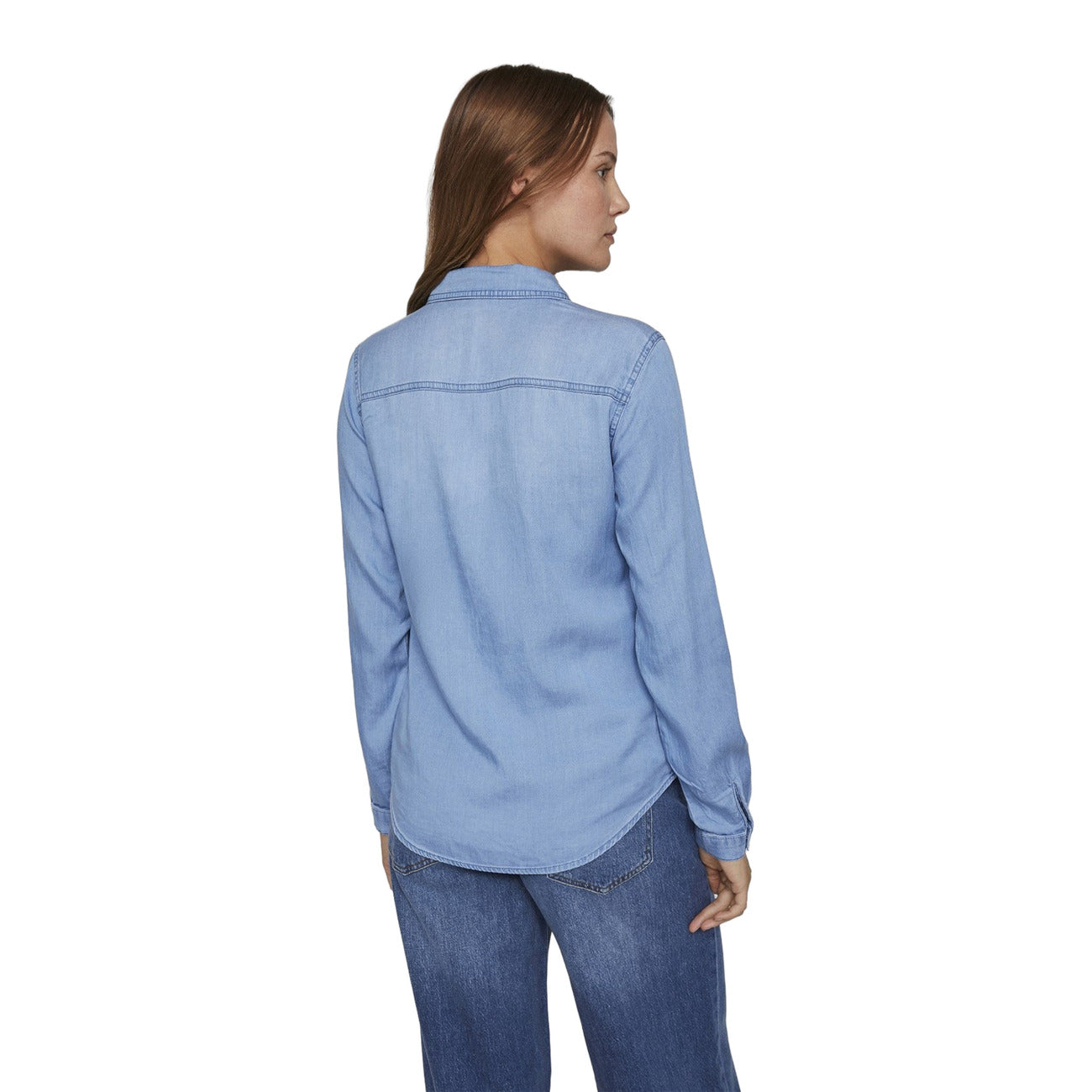 Vila Clothes Shirt Dames Blauw