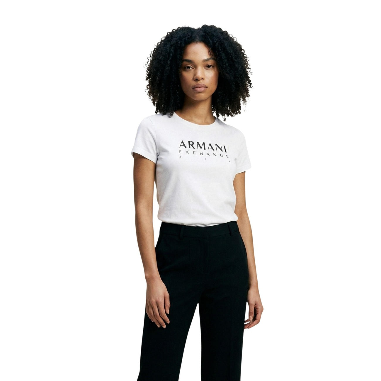 Armani Exchange T-Shirt Damen Schwarz Schwarz