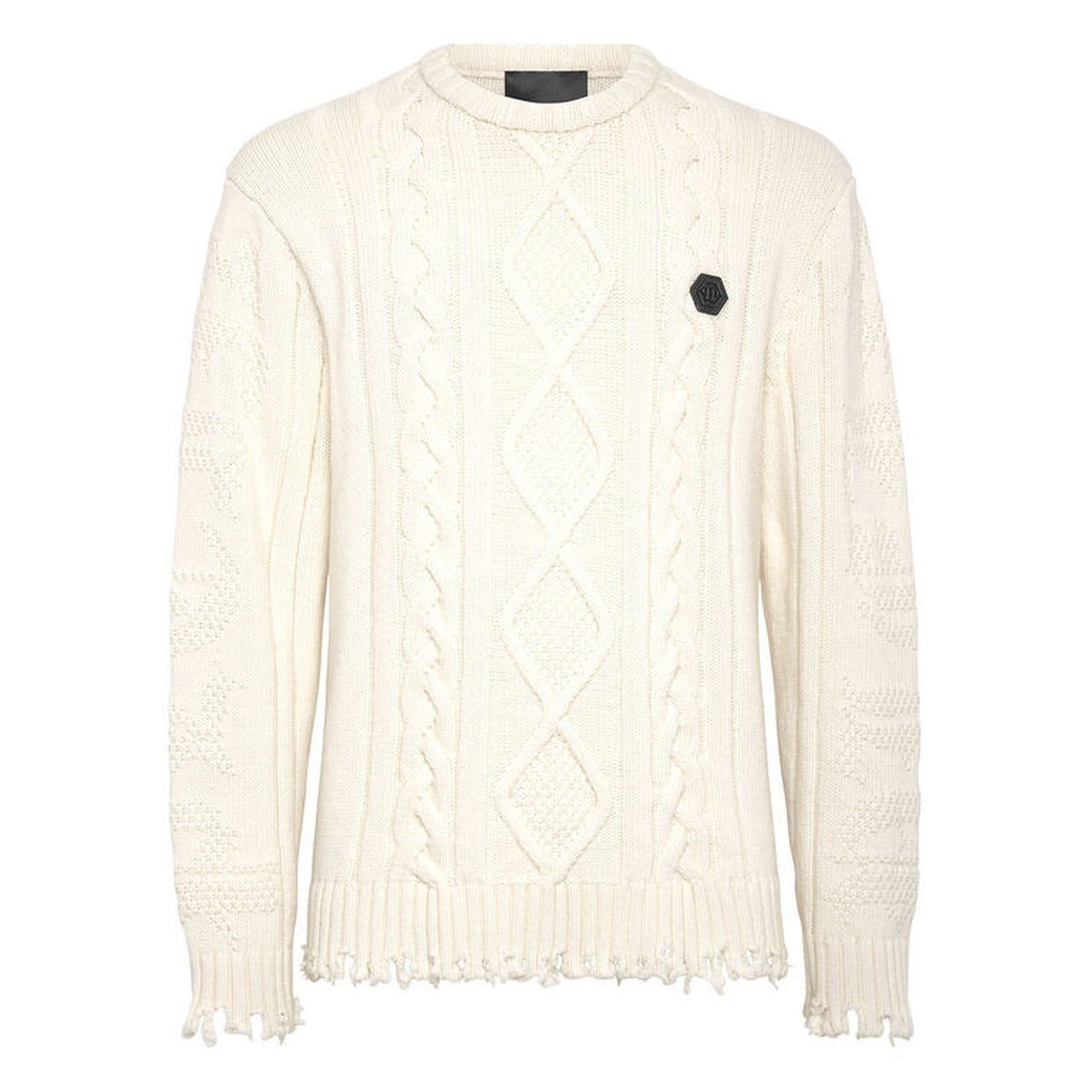 Philipp Plein Strickmode Herren Weiß