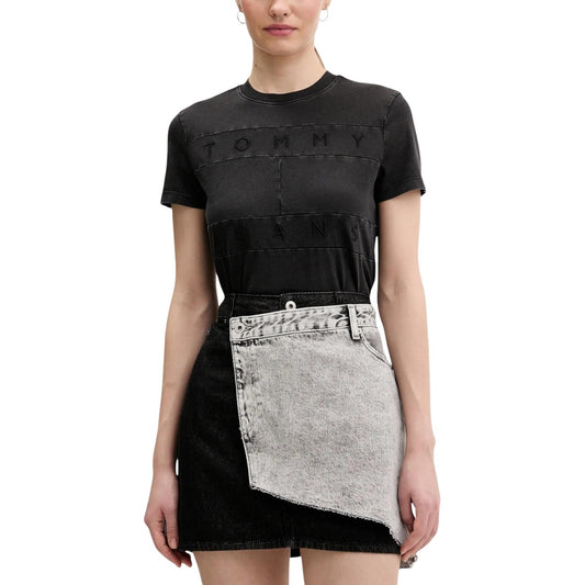 Tommy Hilfiger Jeans T-Shirt Damen Schwarz #2450309