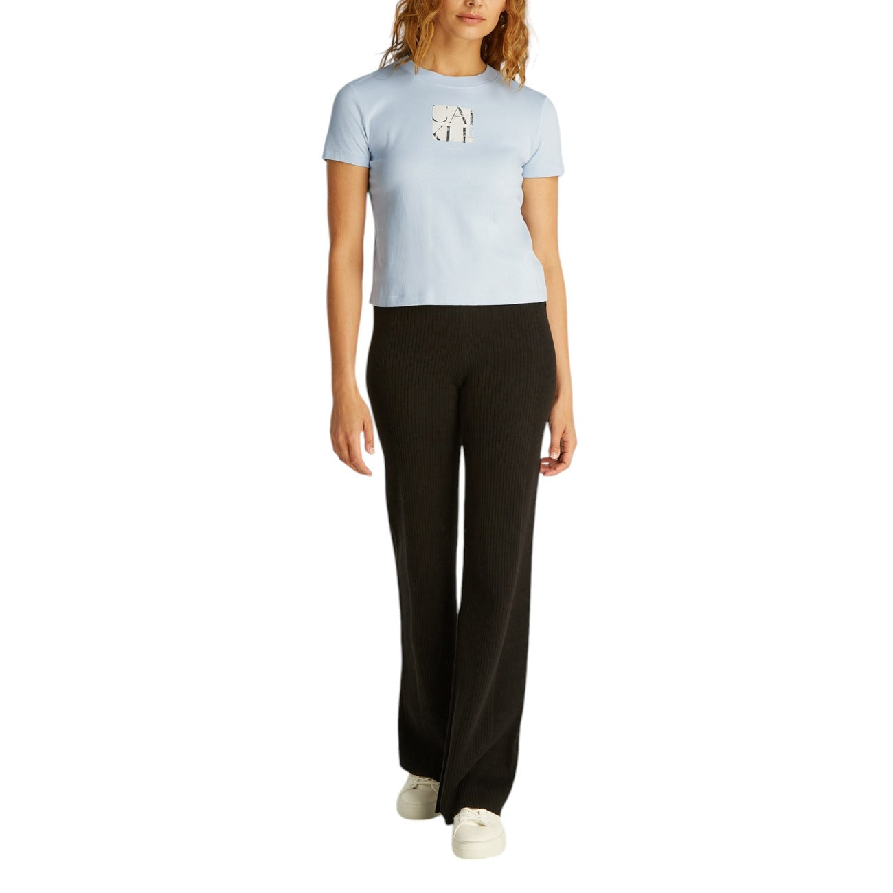 Calvin Klein Jeans T-shirt Dames Lichtblauw #2410265