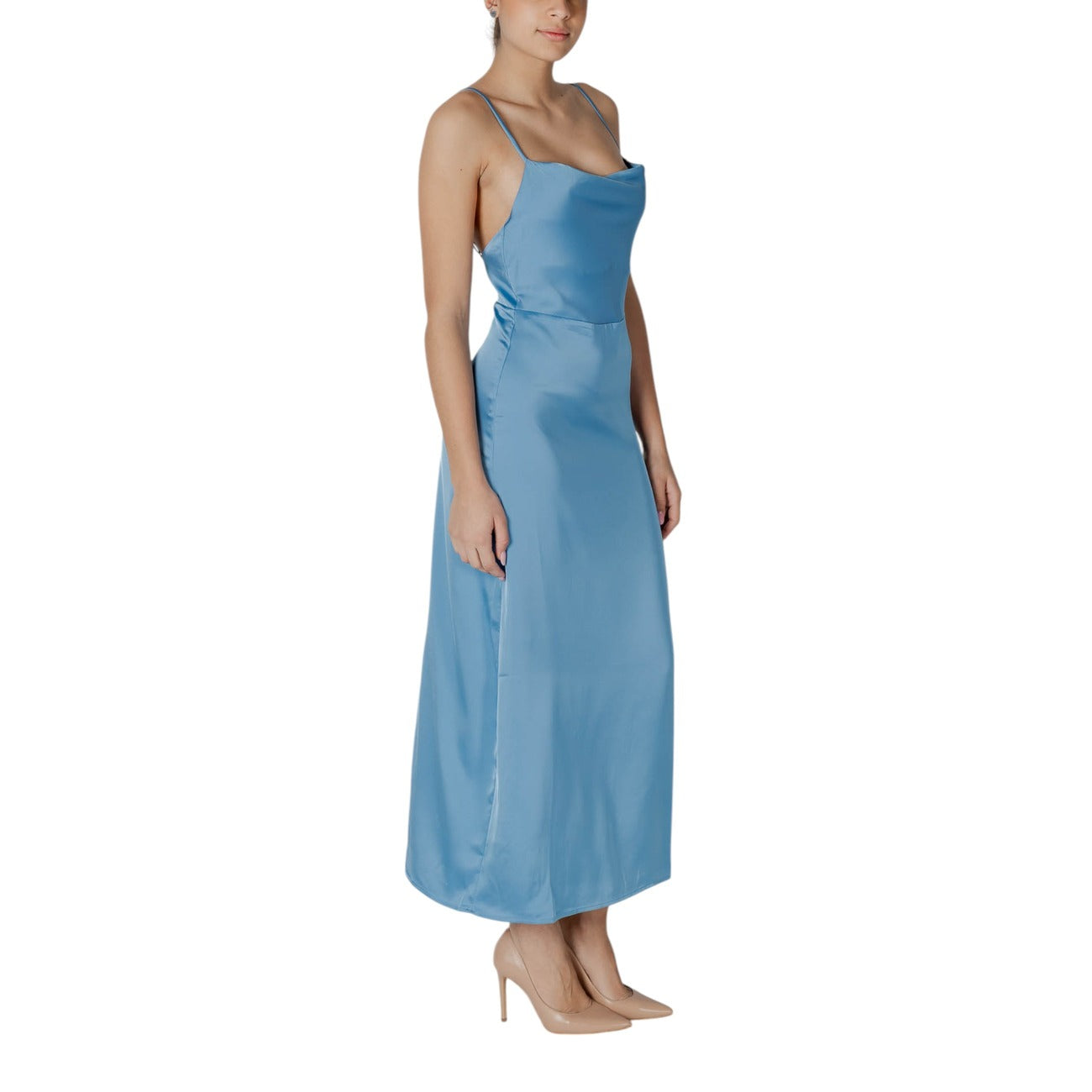 Vila Clothes Jurk Dames Turquoise