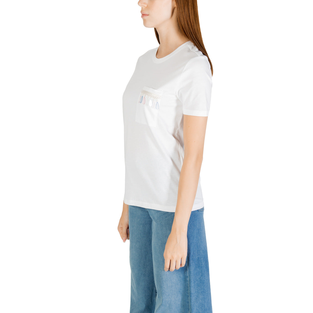 Only T-shirt Dames Wit #2425725