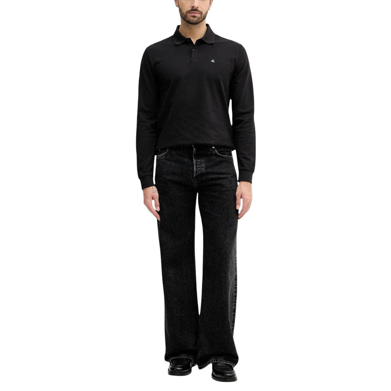 Calvin Klein Jeans Polo Top Herren Schwarz