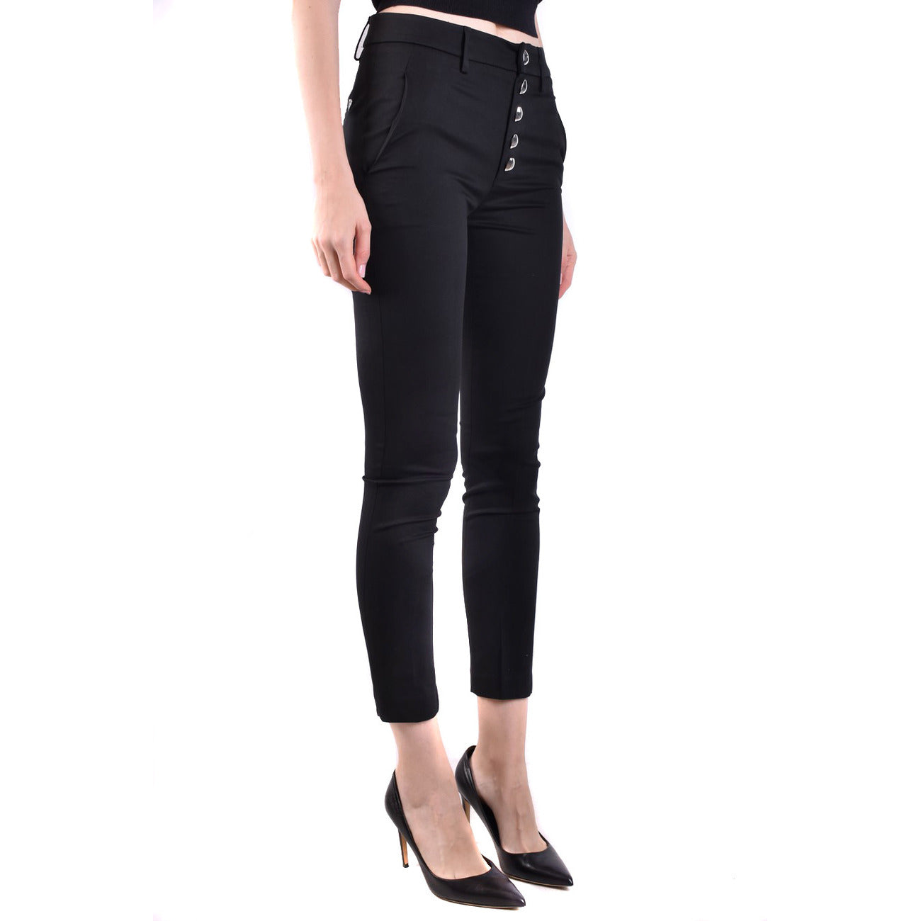 Dondup Broek Dames Zwart #2429846