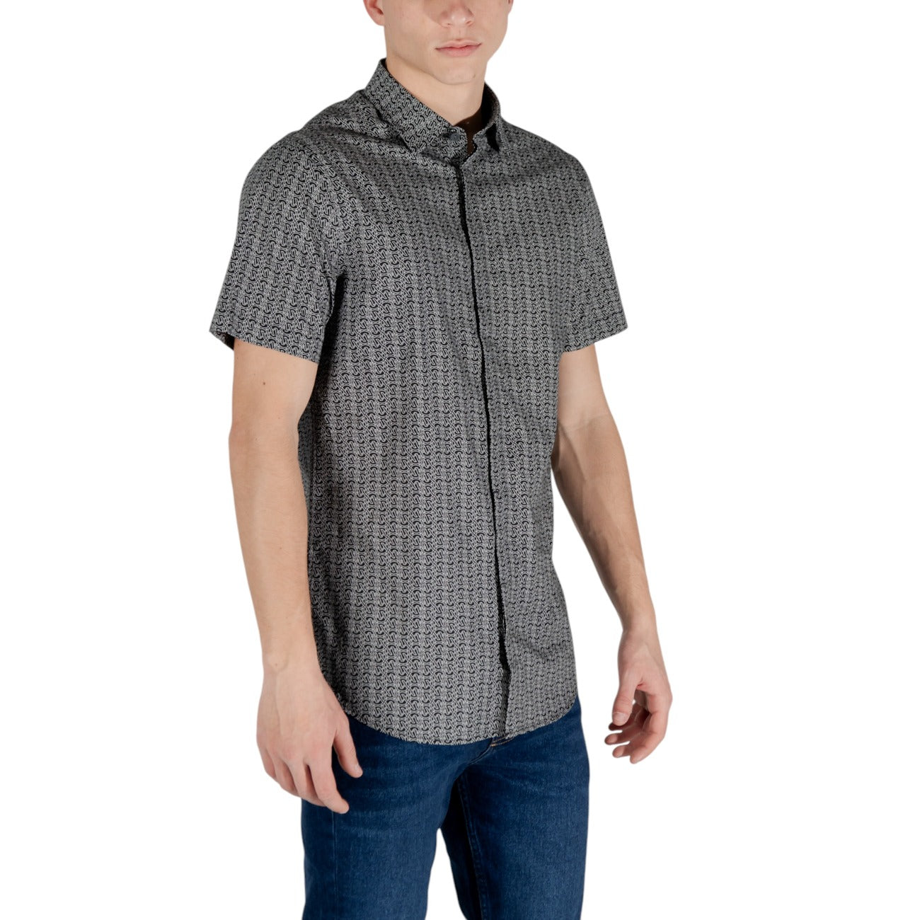 Armani Exchange Shirt Heren Zwart #2409999