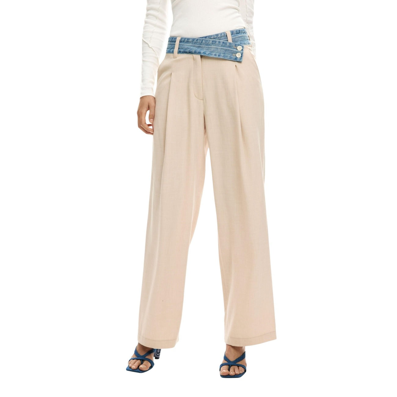 Desigual Broek Dames Beige #2451206