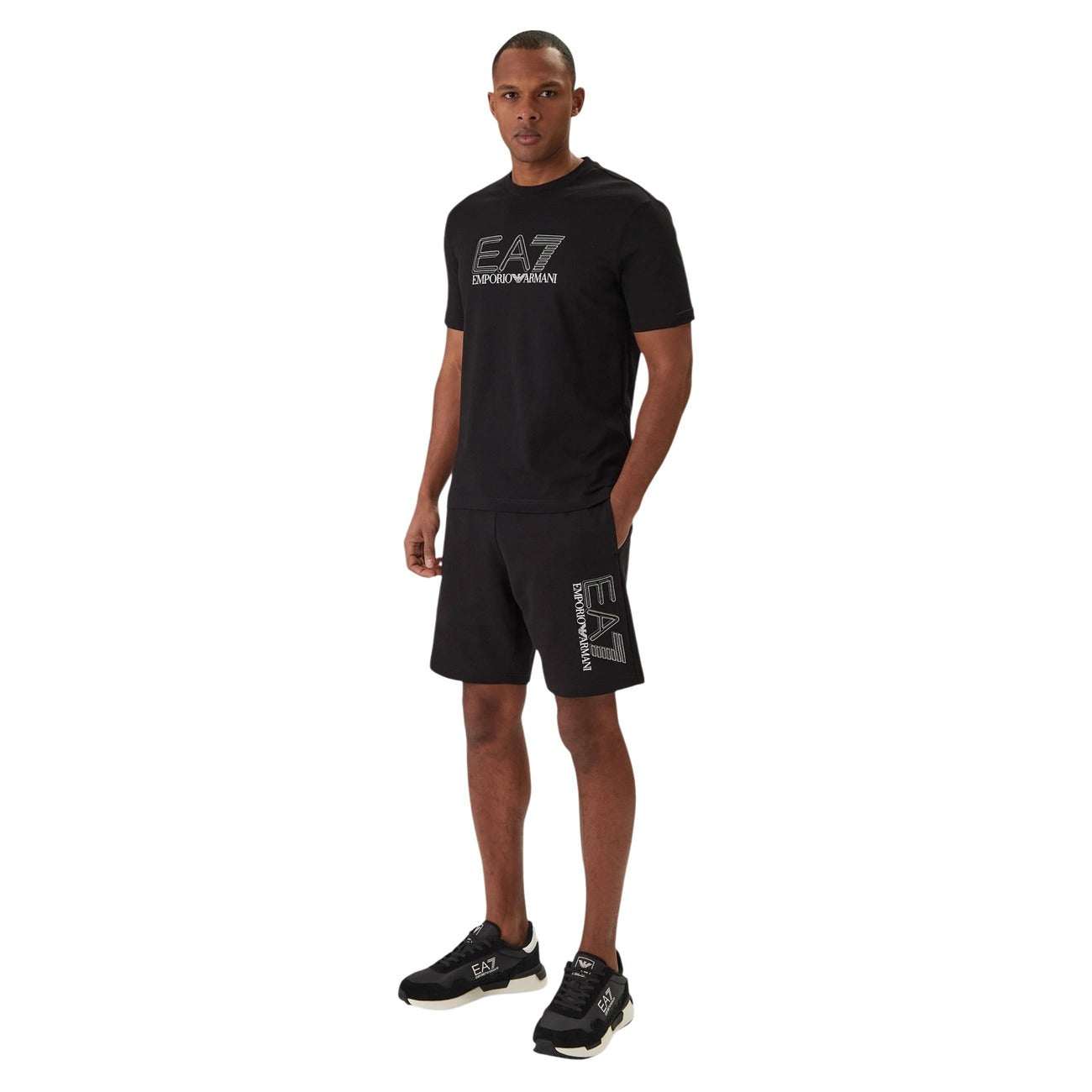 Ea7 Bermuda Herren Schwarz