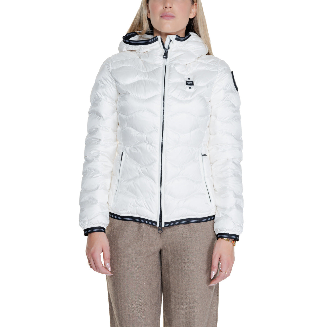 Blauer Windjack Damen Weiß #2332089