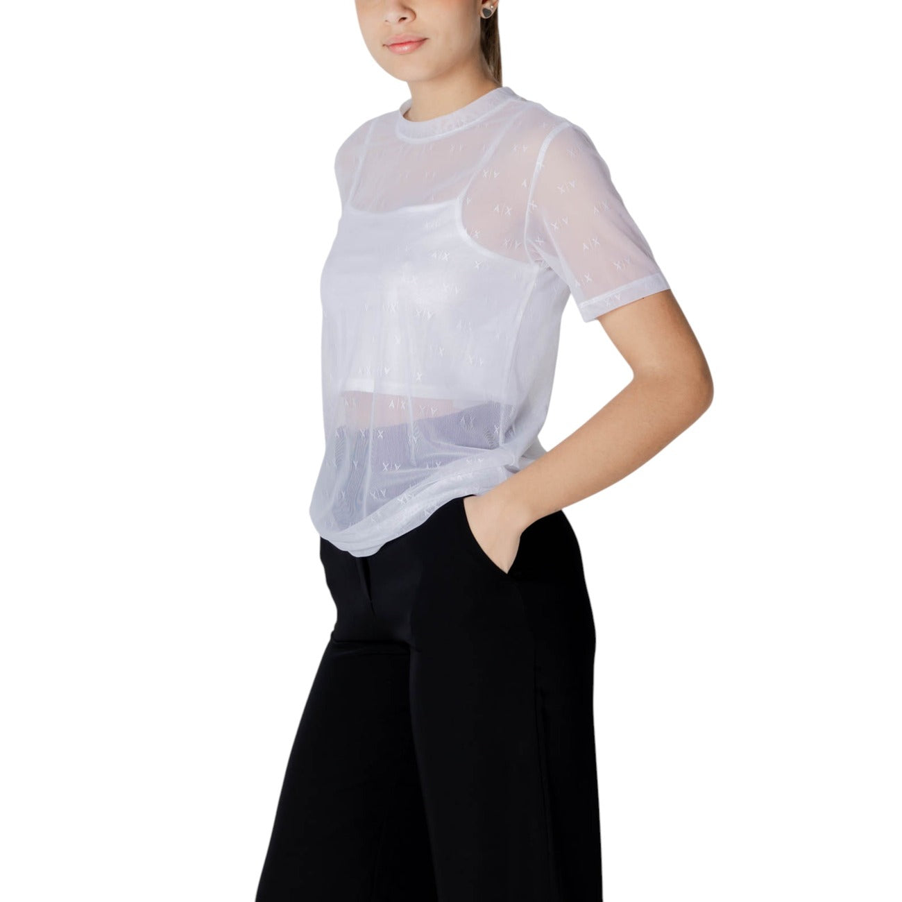 Armani Exchange T-shirt Dames Wit #2412471