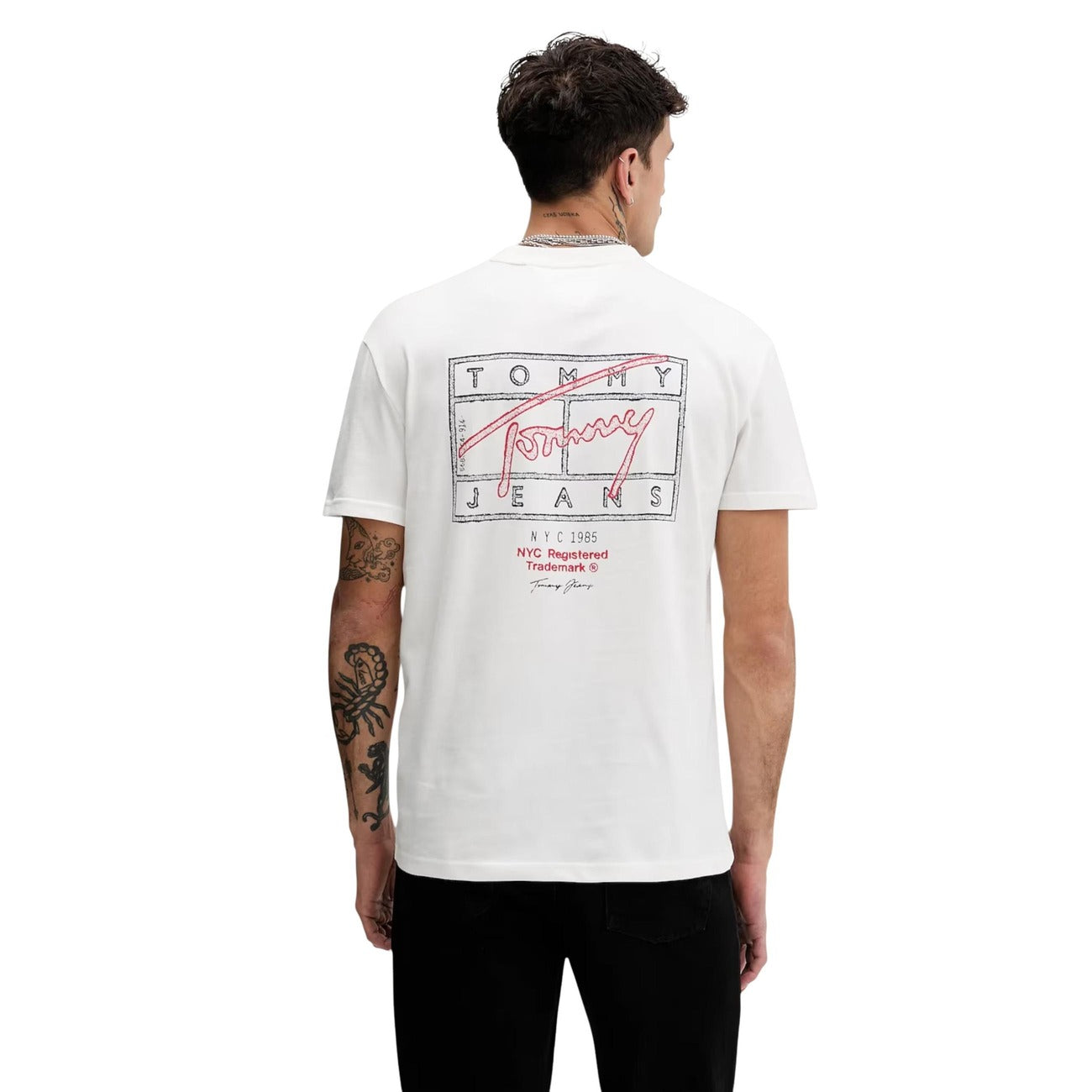 Tommy Hilfiger Jeans T-Shirt Herren Weiß #2447129