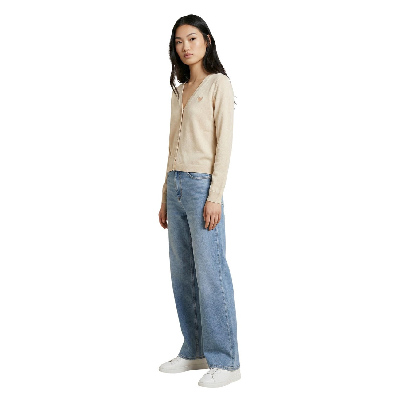 Jacqueline De Yong Cardigan Dames Beige