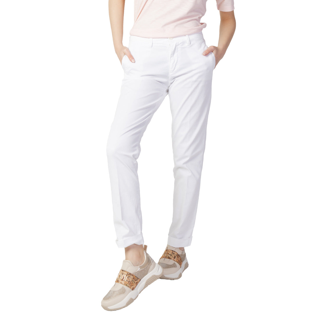Blauer Broek Dames Wit